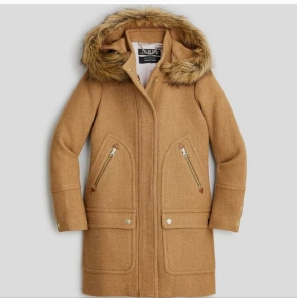 J. Crew Chateau Wool Coat Italalian Stadium Heathered Alcorn - Picture 8 of 8